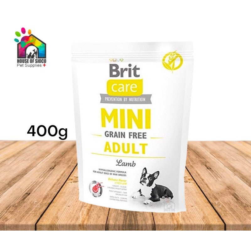 Brit Care Mini Grain-Free Adult Dry Dog Food (Lamb) 400g
