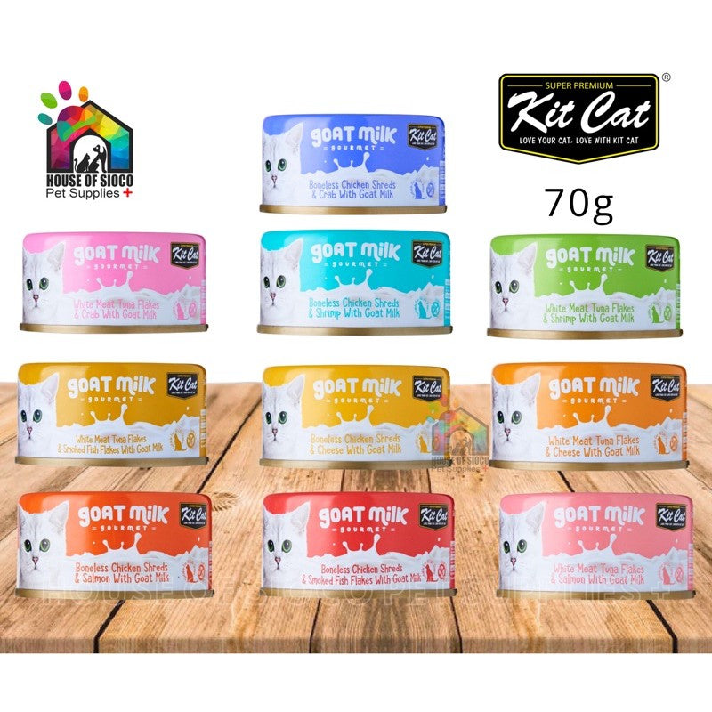 Kit Cat Goat Milk Gourmet Wet Cat Food 70g