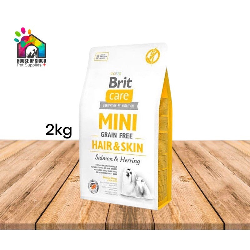 Brit Care Mini Grain-Free Hair & Skin Dry Dog Food 2kg