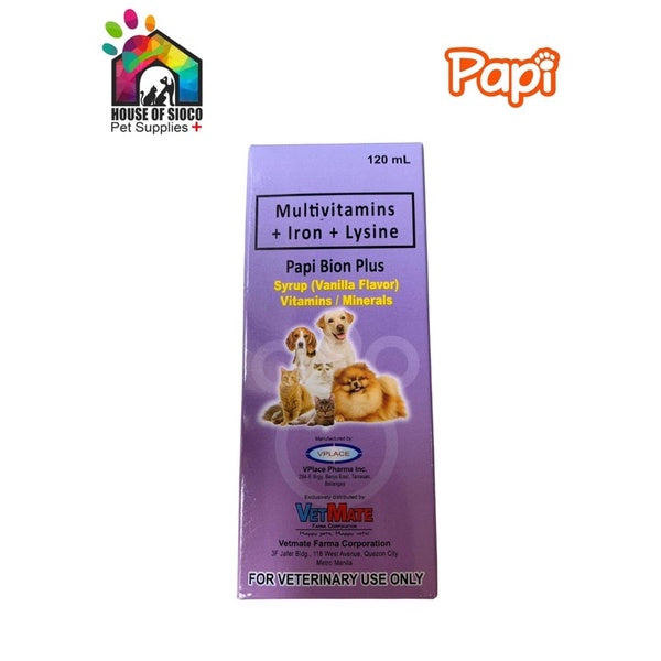 Papi Bion Plus Iron Supplement For Pets 120ml