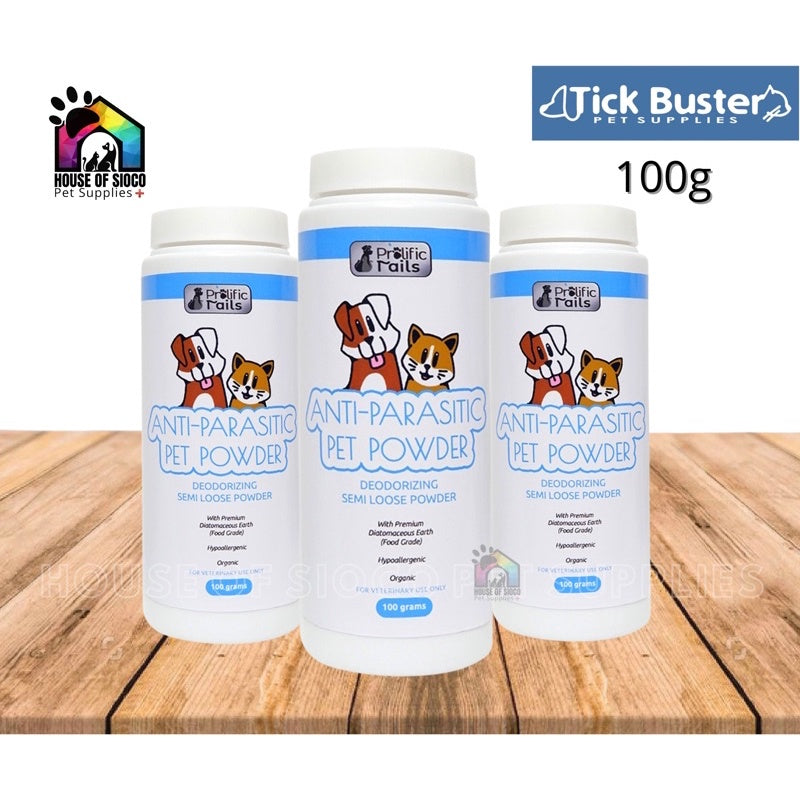 Prolific Tails Anti-Parasitic Deodorizing Powder 100g
