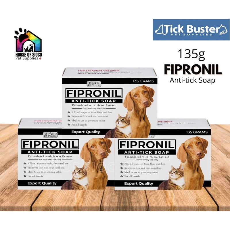Prolific Tails Fipronil Anti-Tick Soap For Pets 135g