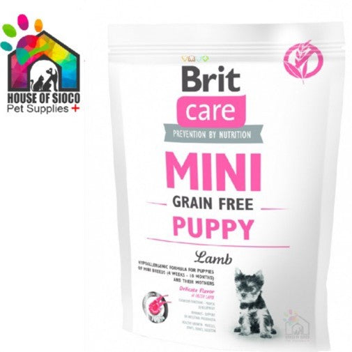 Brit Care Mini Grain-Free Puppy Dry Dog Food (Lamb) 400g