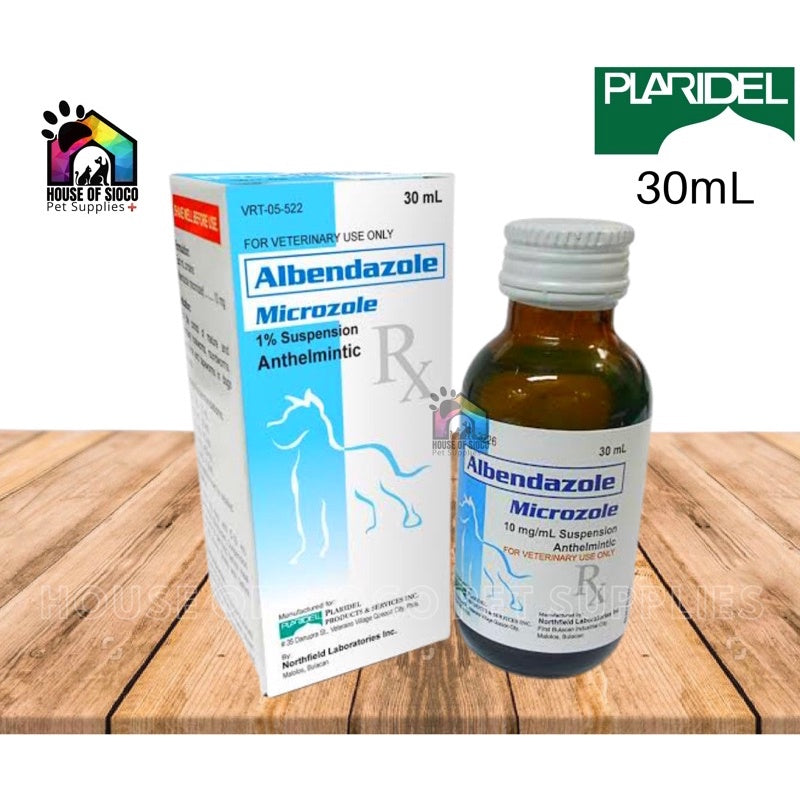 Albendazole Microzole Pet Dewormer Oral Suspension 30mL