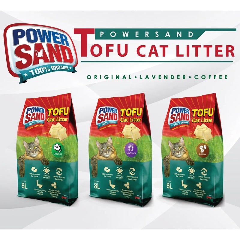 Powersand Tofu Cat Litter 8L