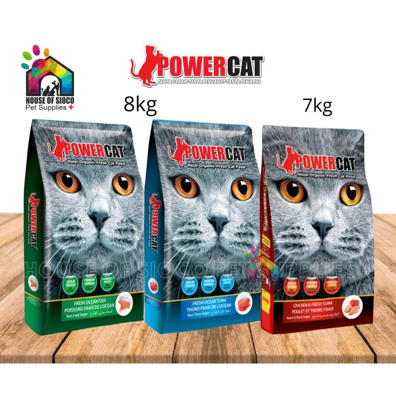 Powercat Organic Dry Cat Food [Halal] 7kg-8kg