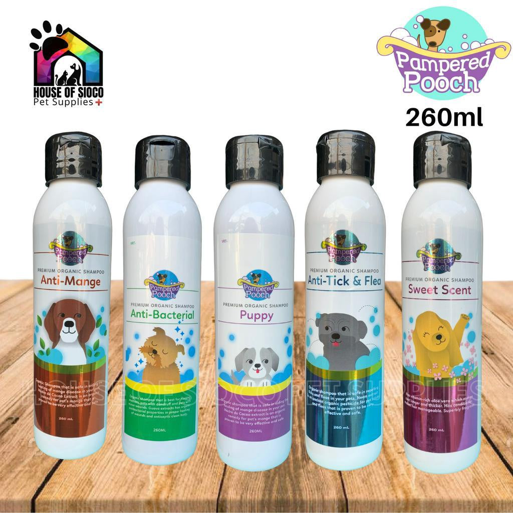 Pampered Pooch Premium Organic Shampoo For Pets 260ml