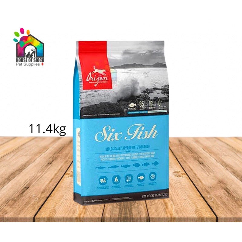 Orijen Six Fish Dry Dog Food (Hypoallergenic) 11.4kg