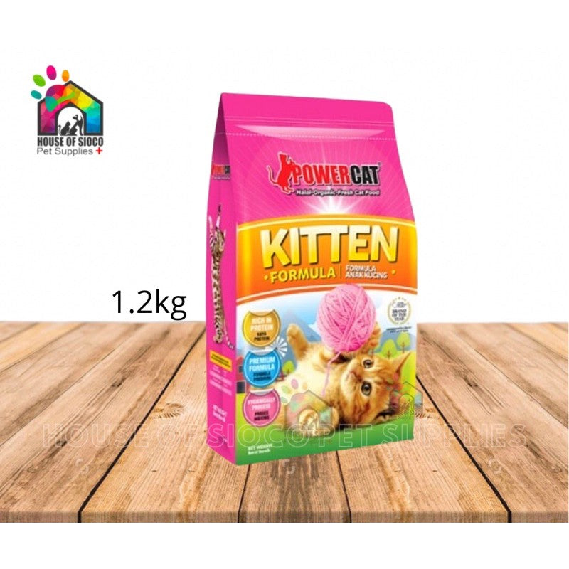 Powercat Kitten Formula Organic Dry Food [Halal] 1.2kg