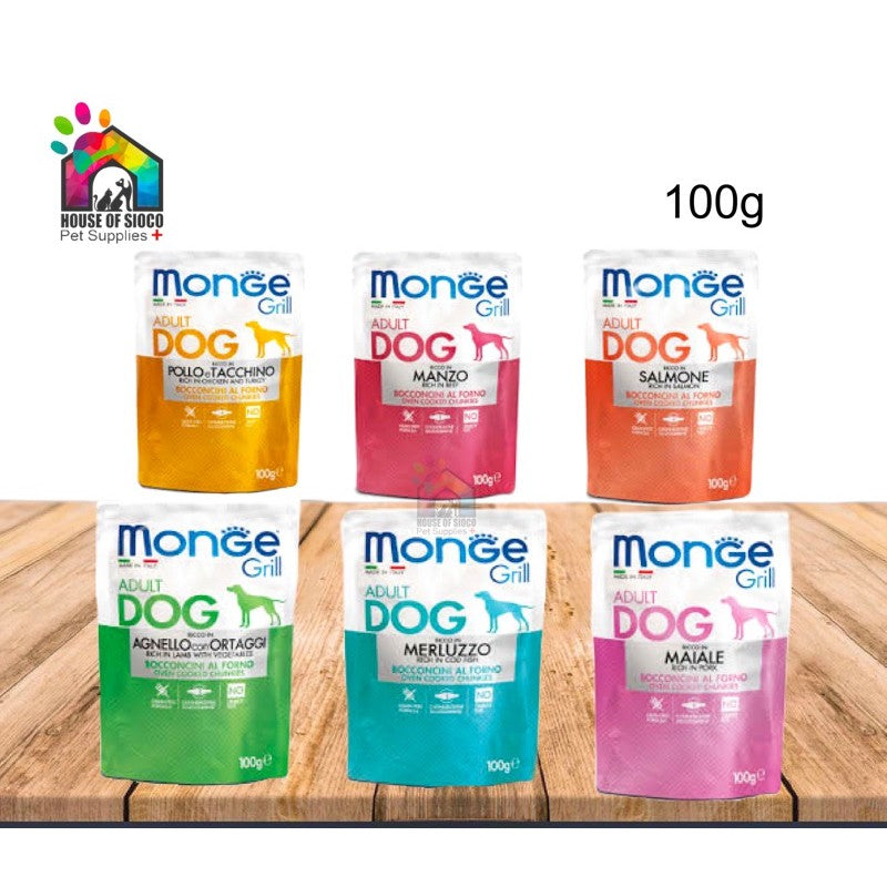 Monge Grill Adult Dog and Puppy Wet Food 100g
