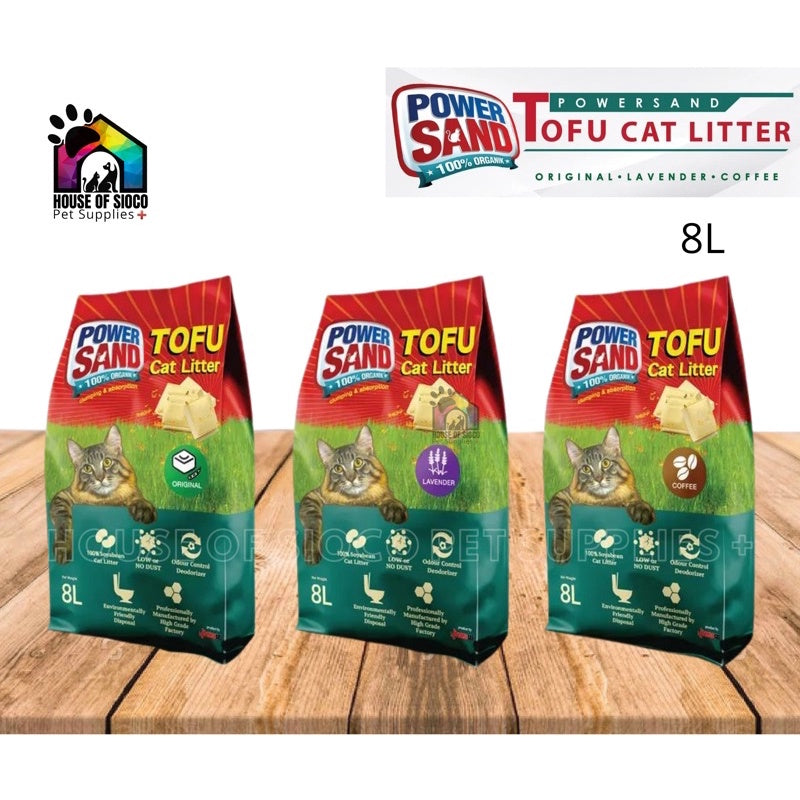 Powersand Tofu Cat Litter 8L