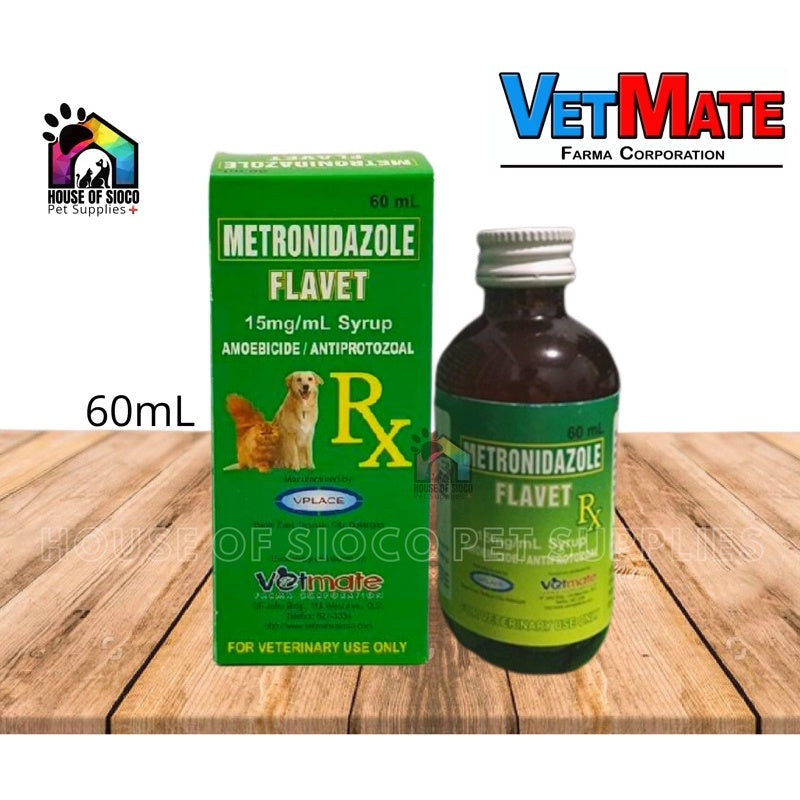 Papi Flavet Amoebicide / Antiprotozoal Syrup For Pets 60ml