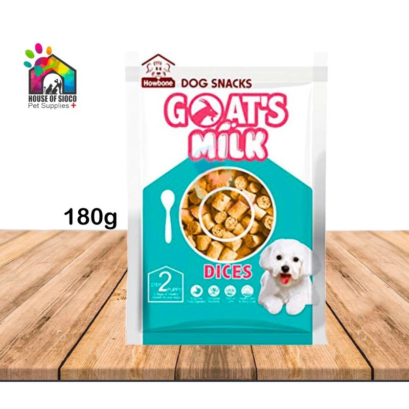 Howbone Goat’s Milk Soft Smart Dices Dog Treats (4x45g)