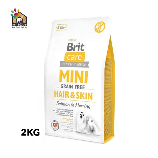 Brit Care Mini Grain-Free Hair & Skin Dry Dog Food 2kg