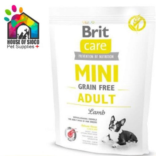 Brit Care Mini Grain-Free Adult Dry Dog Food (Lamb) 400g