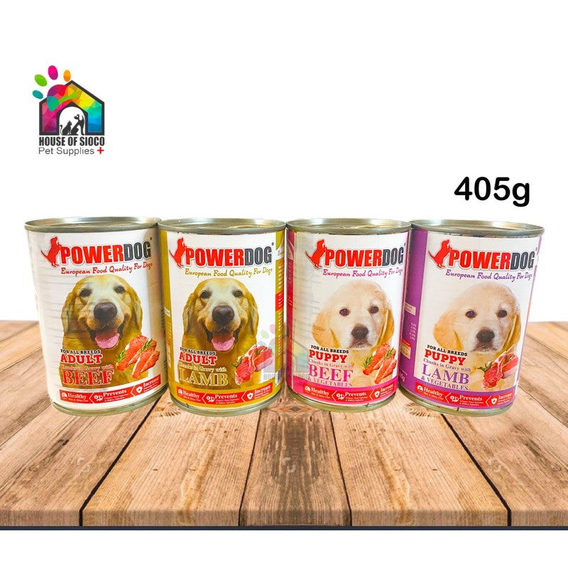 Powerdog Wet Food For Adult & Puppy 405g