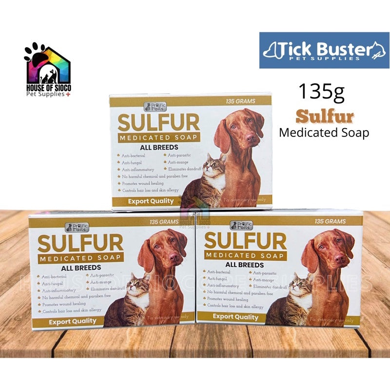 Prolific Tails Sulfur Medicated Soap For Pets 135g