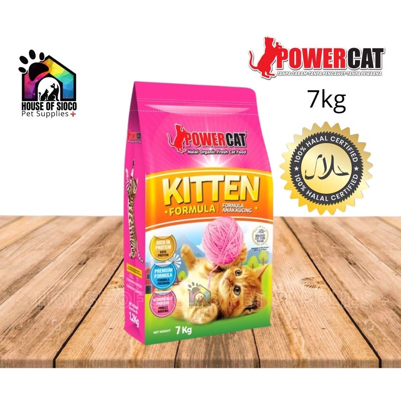 Powercat Kitten Formula Organic Dry Food [Halal] 7kg