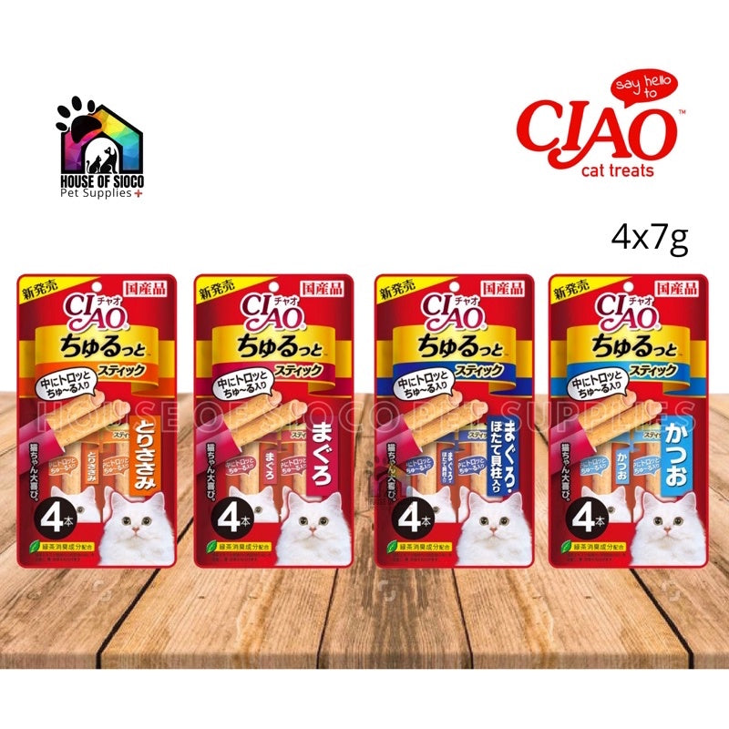 Ciao Churutto Stick Cat Treats 7g x 4sticks