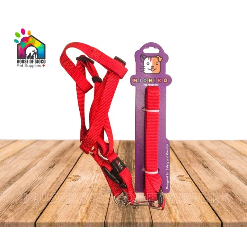 Michiko Nylon Dog Leash w/ Harness Set