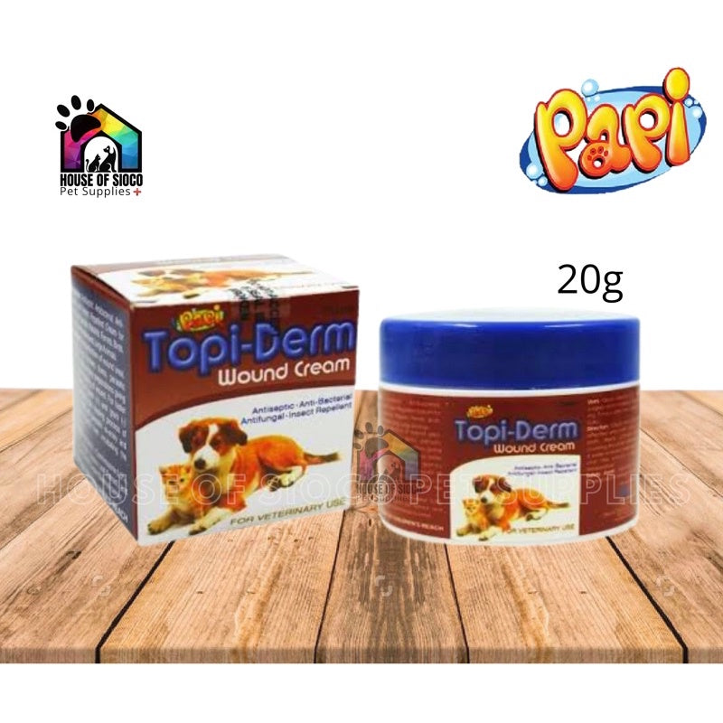 Papi Topi-Derm Wound Cream For Pets 20g