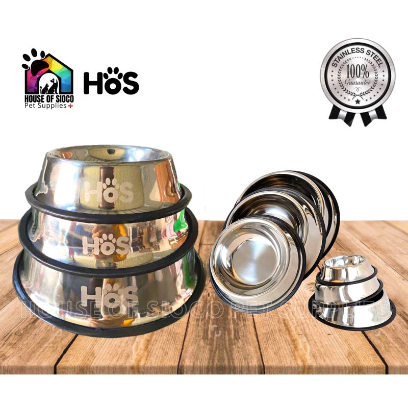 HOS Stainless Pet Bowl (Small, Medium)