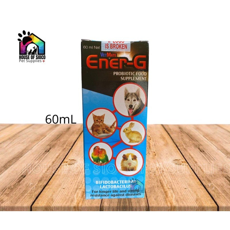 Papi Ener-G Probiotic Food Supplement For Pets 60ml
