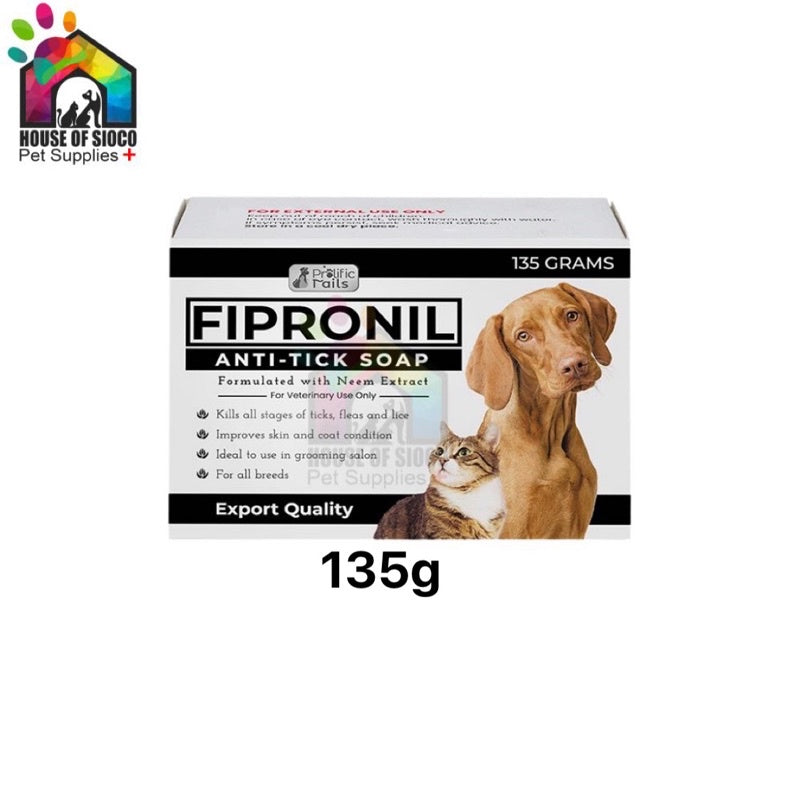 Prolific Tails Fipronil Anti-Tick Soap For Pets 135g