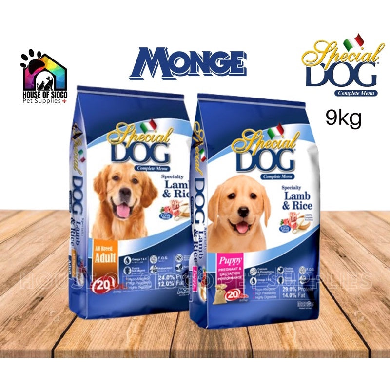 Special Dog (Monge) Dry Dog Food For Puppy & Adult 9kg