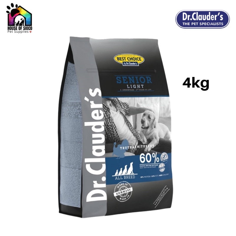 Dr. Clauder’s Senior Light Dry Dog Food 4kg