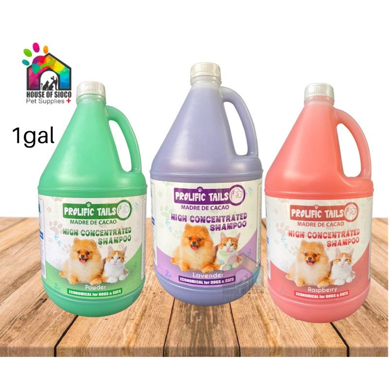 Prolific Tails Madre de Cacao Concentrated Pet Shampoo 1 Gallon (3.785L)