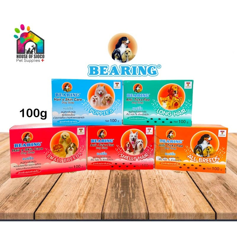 Bearing Anti-Tick & Flea Dog Soap 100g