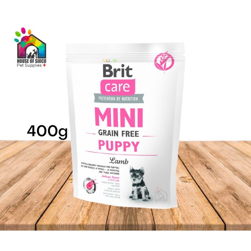 Brit Care Mini Grain-Free Puppy Dry Dog Food (Lamb) 400g