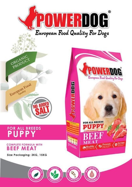 Powerdog Puppy & Adult Dog Dry Food 16kg