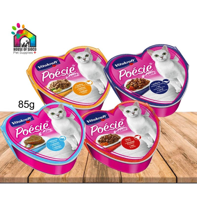 Vitakraft Poesie Tray Wet Cat Food 85g