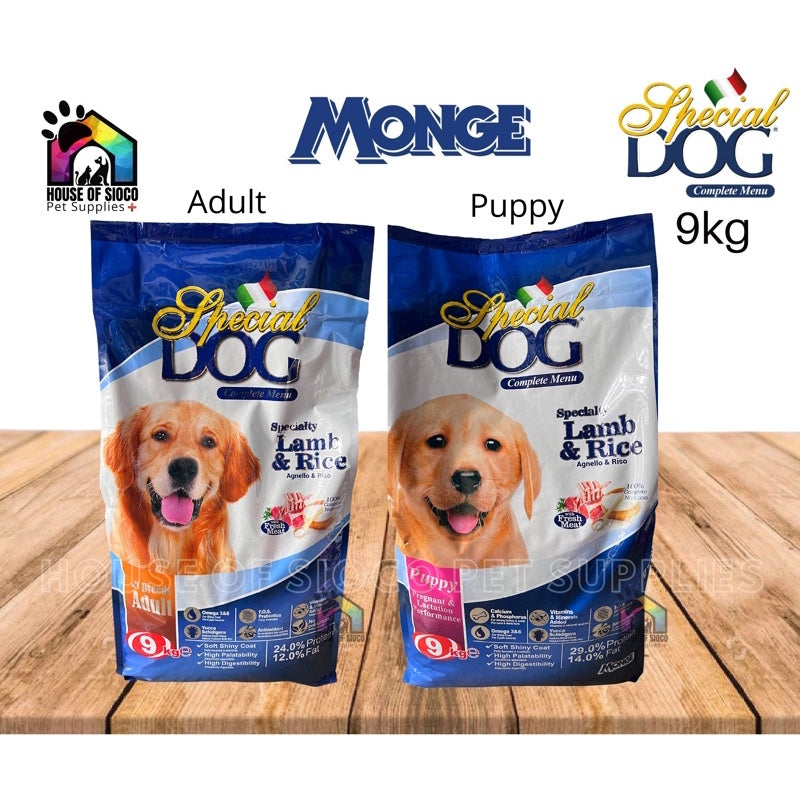 Special Dog (Monge) Dry Dog Food For Puppy & Adult 9kg
