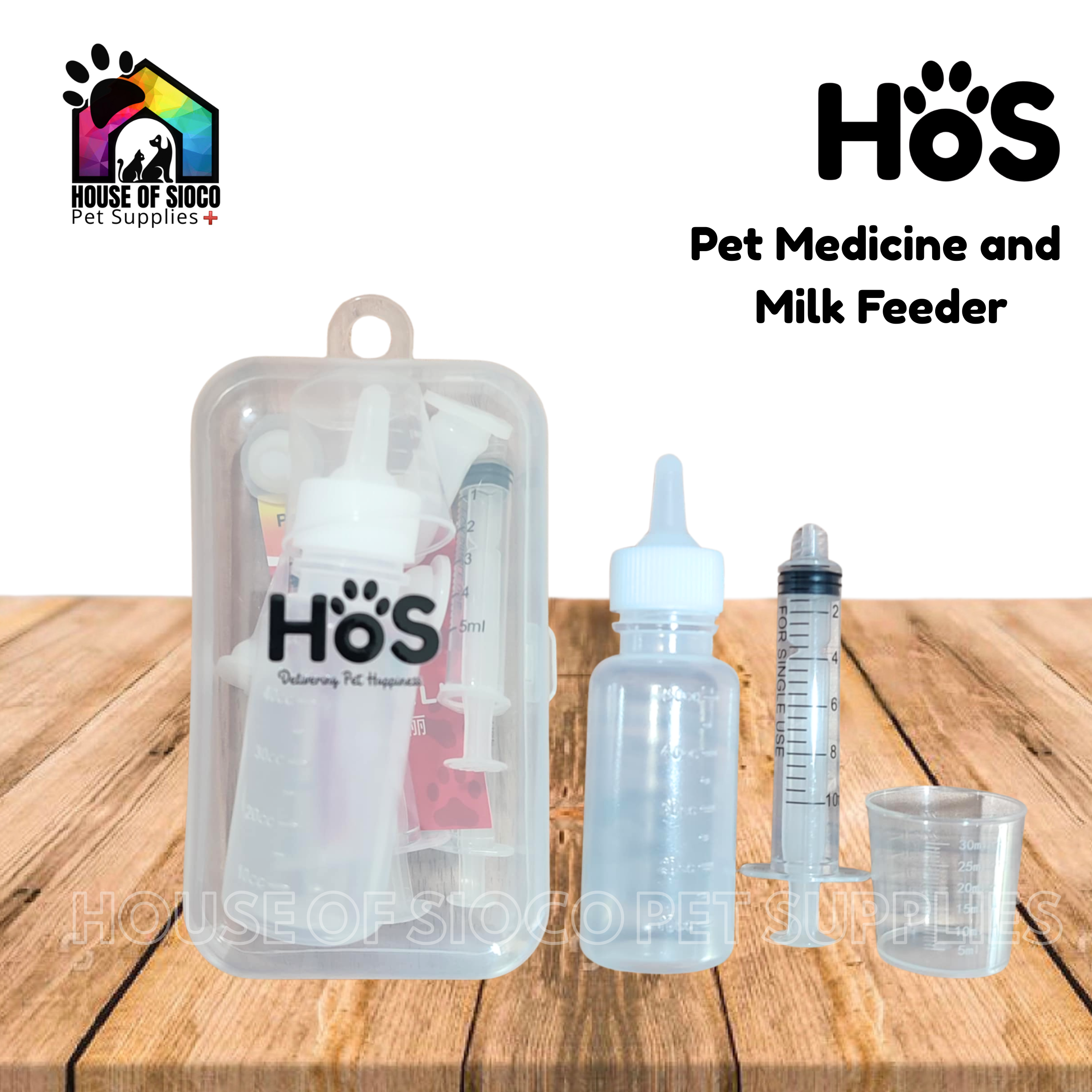 HOS Pet Nursing Bottle Kit (Medicine and Milk Feeder)