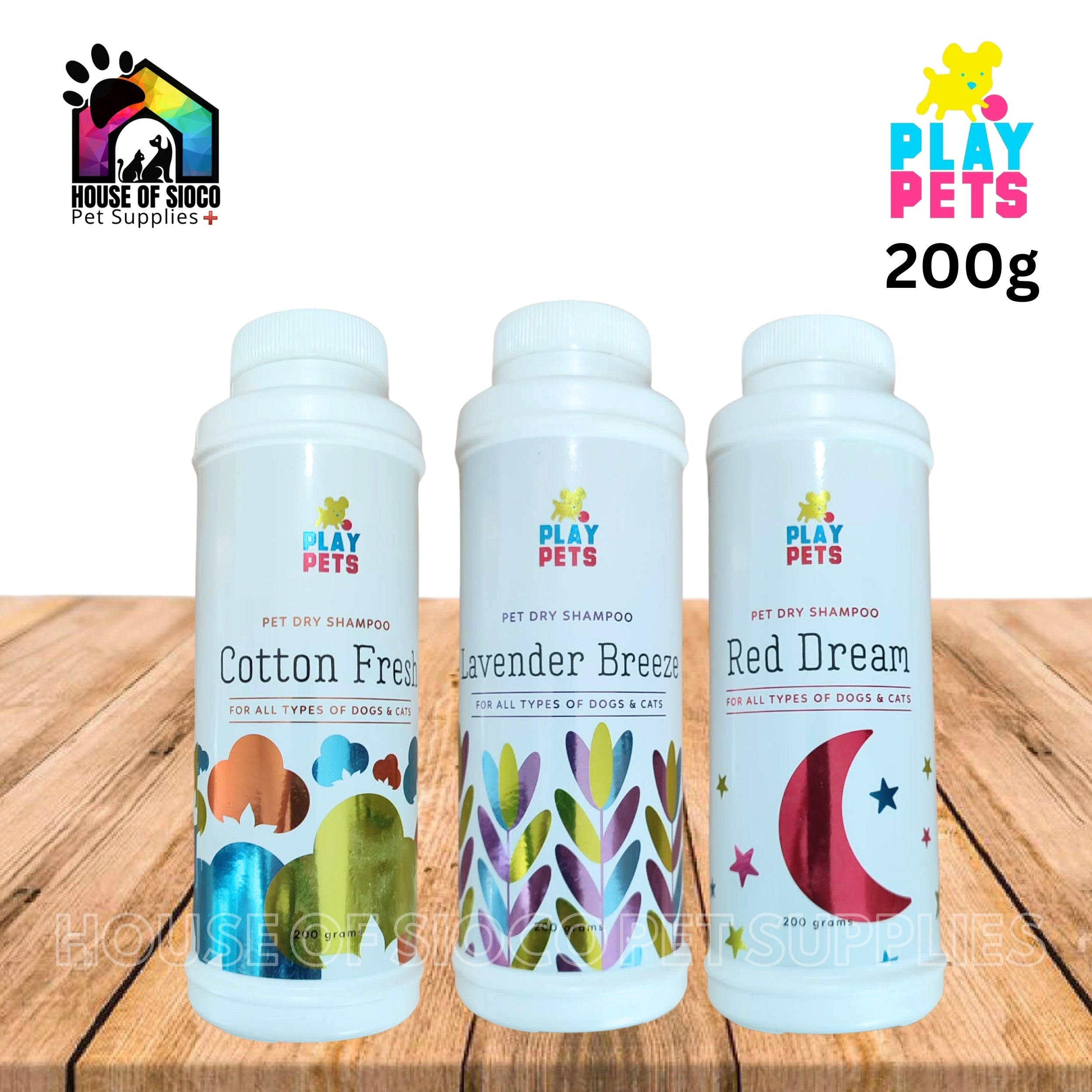 Play Pets Dry Shampoo For Pets 200g