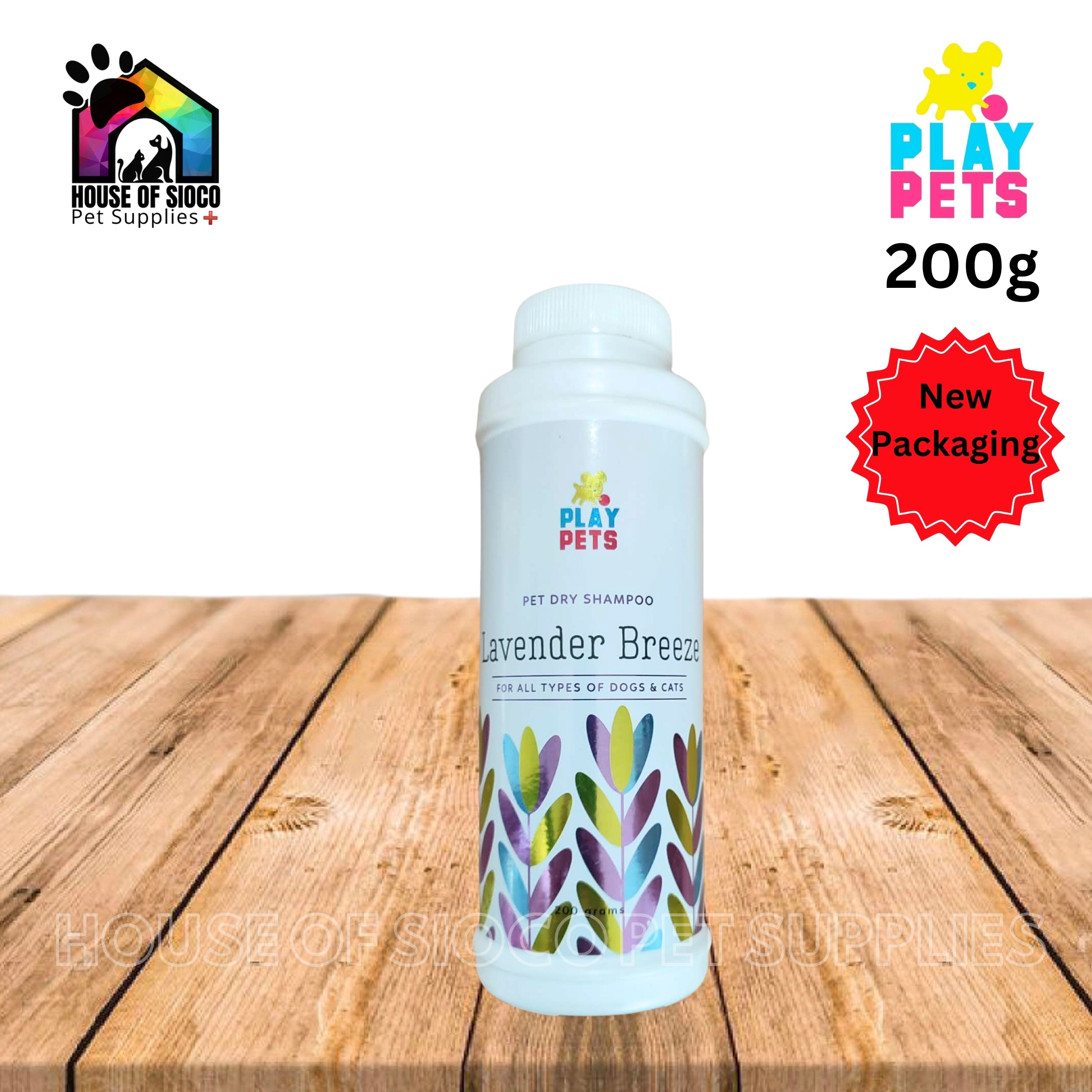 Play Pets Dry Shampoo For Pets 200g