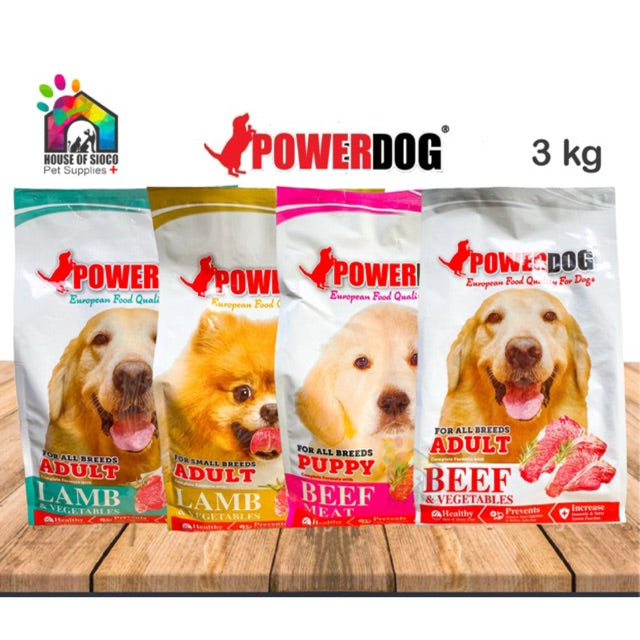 Powerdog Puppy & Adult Dog Dry Food 3kg