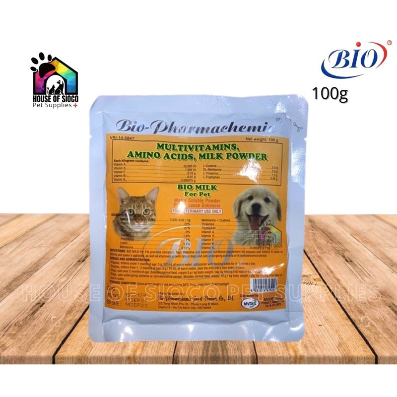Bio Milk Water Soluble Powder For Pets 100g