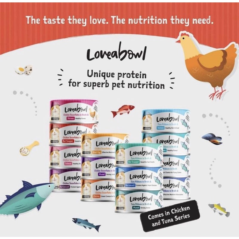 Loveabowl Tuna & Chicken in Broth Cat Wet Food 70g