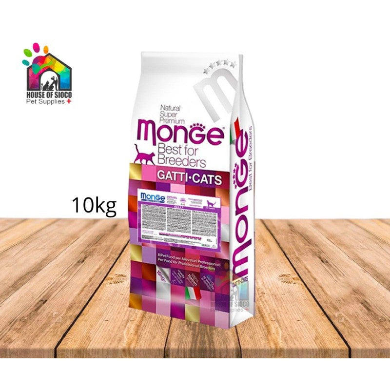 Monge Natural Superpremium Adult Cat Dry Food 10kg (Breeder’s bag)