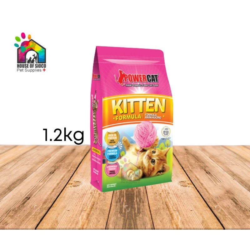 Powercat Kitten Formula Organic Dry Food [Halal] 1.2kg