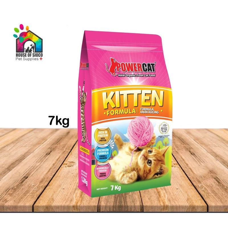 Powercat Kitten Formula Organic Dry Food [Halal] 7kg