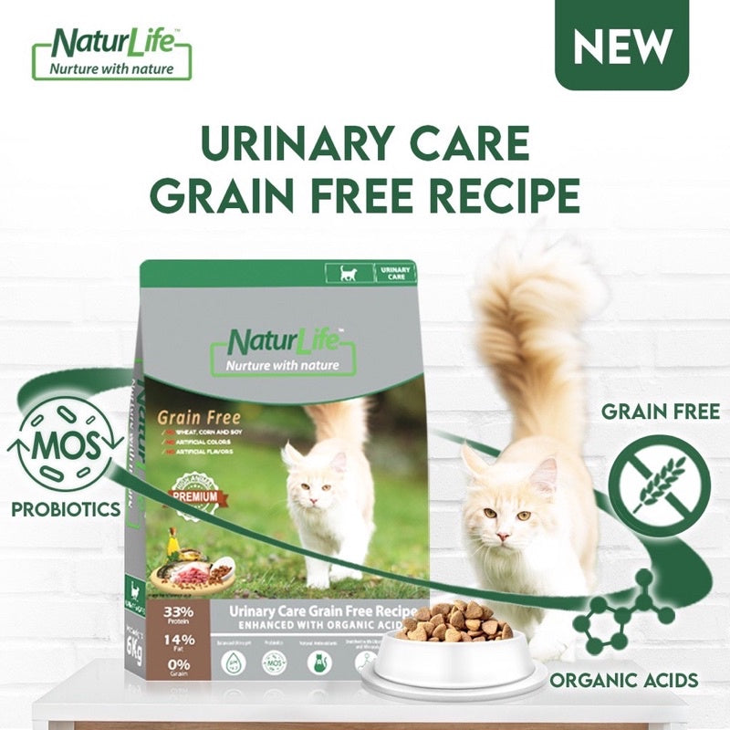 NaturLife Urinary Care Grain-Free Dry Cat Food 6kg