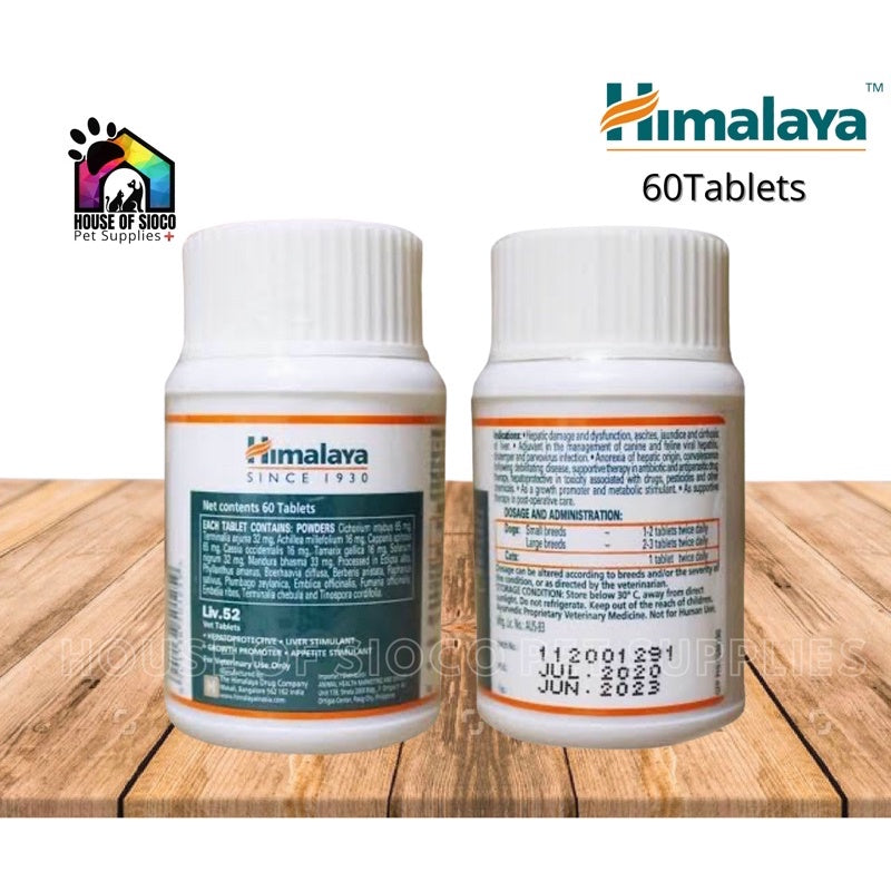 Himalaya Liv.52 Tablets For Pets (60tabs)
