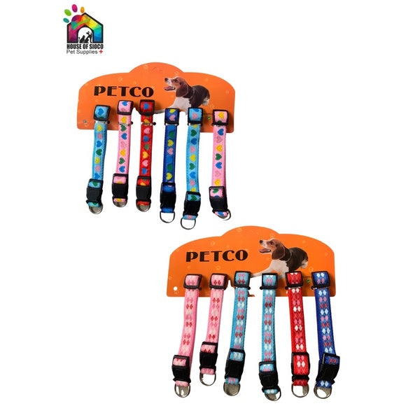 Pet Collar w/ Printed Design 1cm & 2cm