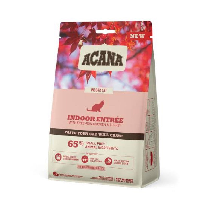 Acana Indoor Entrée Dry Adult Cat Food 340g