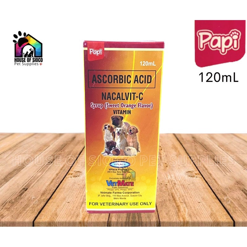 Papi Ascorbic Acid Nacalvit-C For Pets 120ml